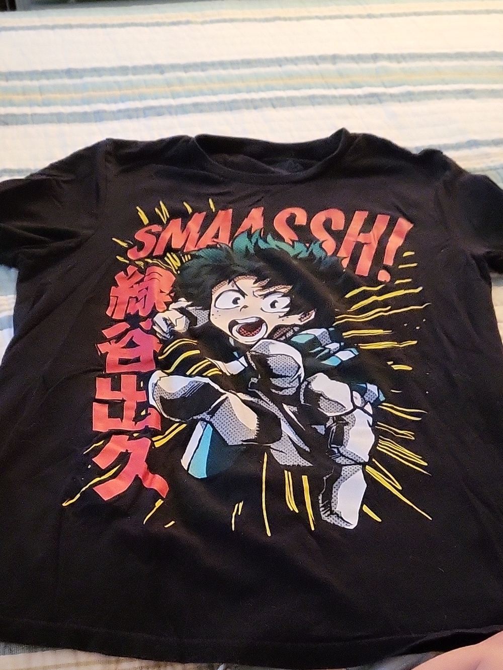 My Hero Acadamia - M- Black Anime Graphic Tee